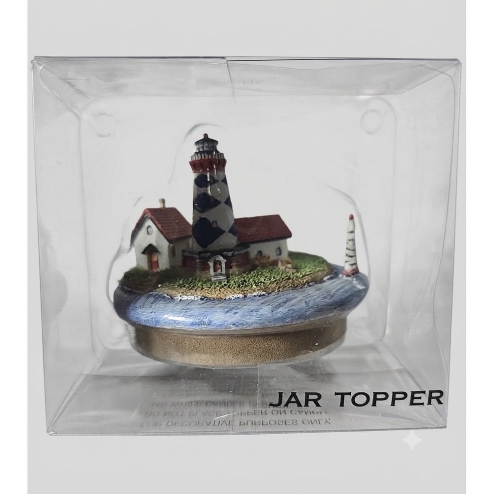 Sonoma Goods for Life Lighthouse Jar Topper Nautical Accessory NEW Nauticalcoure